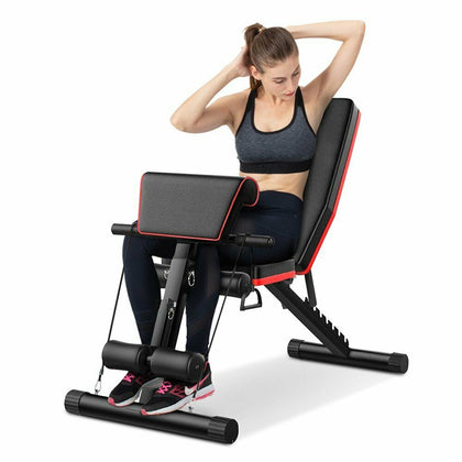 Heavy Duty Adjustable Fitness Weight Bench Flat/Incline/Decline Gym/Dumbbell UK