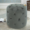 Velvet Vanity Makeup Stool Footstool Dressing Table Chair Round Upholstered Seat