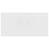 Wall Mounted Cabinet Floating Wall Shelf Storage Unit Cupboard 2 Doors White