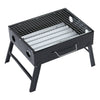 Folding Mini BBQ Grill Stove Smoker Desk Stand Charcoal Outdoor Grill Rack Party