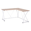 L-Shaped Computer Desk Corner PC Table Writing Workstation Home Office, White