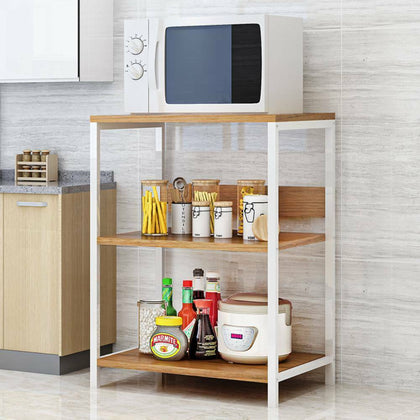3 Tier Kitchen Bedroom Storage Rack Shelf Organiser Oven Microwave Holder Tidy