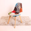 Tulip Patchwork Fabric Lounge Dining Chair Seat Vintage Retro Home Furniture