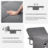 4 In 1 Sofa Bed Convertible Recliner Chair Folding Single Sleeper Lounger Grey