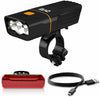 FULLY RECHARGEABLE BICYCLE / SUPER BRIGHT BIKE LIGHTS SET LIGHT WATERPROOF