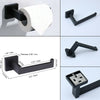 Wall Mounted Matt Black Bathroom Square Toilet Roll Paper Holder Rack Accessory