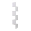 Floating Corner Shelf Wall Mounted Bookshelf Storage Display Unit 5 Tier UK