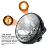 7" Universal Motorcycle Motorbike Headlight LED Front Light Headlamp + Bracket
