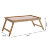 Bamboo Wood Breakfast Serving Tray Folding Legs Sofa Bed Study Work Laptop Desk