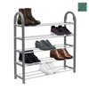 5 Tier SHOE RACK Stand Storage Organiser Compact SPACE SAVE Shelf Grey