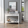 Mondeer White Console Table 2/3 Drawers Wooden Shelf Hallway Storage Side Desk