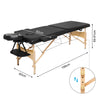 Mondeer 2/3 Folding Portable Lightweight Massage Table Salon Beauty Tattoo Couch