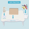 Folding Laptop Bed Tray Table Portable Lap Desk Notebook Breakfast Cup Slot UK