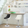 Set of 2 Chairs Faux Leather Breakfast Bar Stool Kitchen Barstool Swivel Chair