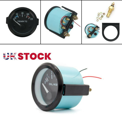 40-120℃Universal Car Van2''52mm Digital LED Water Temp Temperature Gauge Kit UK