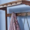 Industrial Hall Tree Hat and Coat Stand Hallway Wooden Shoe Rack Bench & Hooks