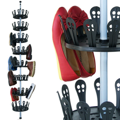 8 Tier Shoe Organiser Rack Shelf Storage Cabinet Shoes Stand Shelving Carousel