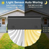 4PCS LED Solar Fence Wall Lights Garden Lamp Step Deck Outdoor Warm White/RGB UK
