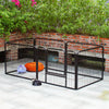 Pet Dog Pen 6 Panel Foldable Puppy Rabbit Playpen Run Crate Cage Enclosure Fence