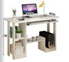 Computer Desk Home Office Study Writing PC Table Workstation W/Shelves Furniture