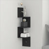 3 Tier Corner Shelf Floating Wall Shelves Storage Display Bookcase Home Decor