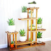 Outdoor 5 Tier Wooden Plant Stand Garden Flowerpot Shelf Bonsai Display Shelves