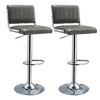 1/2pcs Faux Leather Bar Stools Breakfast Kitchen Chair Chrome Swivel Bar Stools