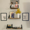 3 Pack Vintage Industrial Wooden Metal Wall Floating Shelf Storage Shelving Unit
