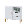 New Small Sideboard Cupboard Display Cabinet Storage with 2 Drawers & 1 Doors