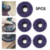 5 Pcs 4'' 100mm Poly Strip Disc Wheel Paint Rust Removal Clean For Angle Grinder