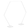 Romantic Wedding Arch Party Backdrop Stand Elegant White Metal Frame Flower Rack