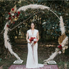 Romantic Wedding Arch Party Backdrop Stand Elegant White Metal Frame Flower Rack