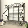 Shabby Chic Vintage Style Grey Metal Shelf Unit Storage Display Bathroom Cabinet