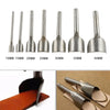 7x Leather Craft Half-round Cutter Punch Strap Belt Wallet End Tool 10-40mm