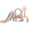 Toddler Climber Slide Play Swing Set for Kids Indoor/Outdoor Playground Toy Pink