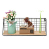 Metal Floating Shelve Wall Mounted Storage Shelf Rack Kitchen Bathroom