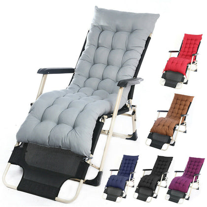 Sun Lounger Cushion Garden Outdoor Thick Recliner Spare Seat Padded Replacement