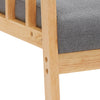 Mondeer Armchair Sofa Linen Wood Frame w/Cushion Lounge Living Room Dark Gray
