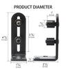 Closet Track System Home Kit Sliding Rail Barn Door Hardware Steel Roller Black