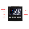 LED Digital LCD Display Alarm Clock with Temperature Calendar Weather Station