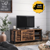 INDUSTRIAL Style TV Unit Stand Vintage Rustic Sideboard Storage Media Cabinet