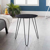 Malvern Side Table Black With Hairpin Legs W40 x D40 x H45 cm