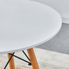 60 cm Round Small Dining Table Coffee Table Bar Table Breakfast Table Home White