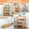 Bamboo Shoe Rack Foldable Shelves Footwear Storage Shelf Organizer Wood Pergola