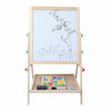 2 in1 Kid Easel Standing Dual Sided Blackboard Whiteboard Art Chalk Board Gift
