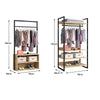 Coat Rack Open Wardrobe 4 Shelves Furniture Storage Cupboard Clothes Rail UK~