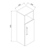 Modern Bathroom Vanity Unit with Basin Sink Storage Cabinet Furniture 600 White