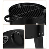 BBQ Charcoal Grill 3 in 1 Barbecue Roaster Smoker Garden Outdoor Cooking Steel