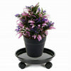 2X Round Rolling Garden Plant Flower Pot Moving Wheel Trolley Plate Resin Stand