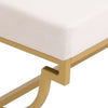 3ft Hallway Bedroom Bench Velvet Padded Metal Leg Dining Bench Home Furniture
